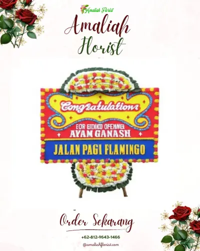 Bunga Papan Congratulation di Bandar Kidul